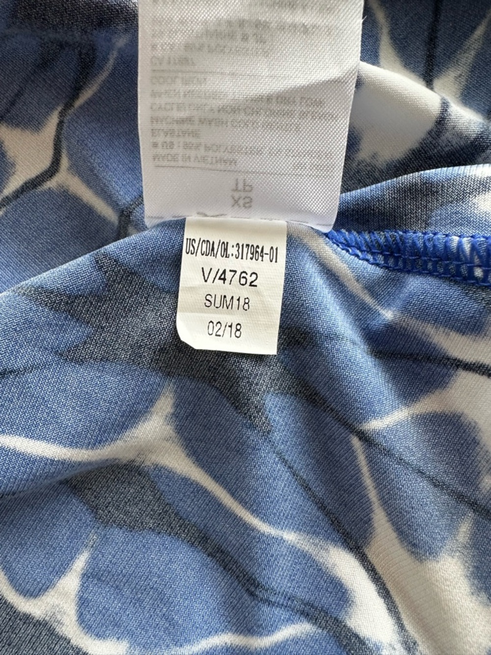 Banana Republic Blue Light Casual Summer Beach Travel Dress Women’s Size XS - Picture 6 of 9